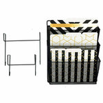 Load image into Gallery viewer, Office Cubicle Black Wire Mesh Hanging Wall File Organizer
