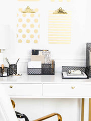 Load image into Gallery viewer, Riviera 6 Piece Black Desk Organizer Set
