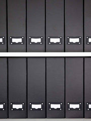 Load image into Gallery viewer, Foldable Magazine File Holder with Leather Label Holder - Set of 6 - Black
