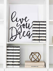 Load image into Gallery viewer, Foldable Magazine File Holders with Gold Label Holder - Set of 4 - Black and Gold
