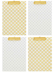 Load image into Gallery viewer, Set of 4 Decorative Clipboards with Light Cream Patterns
