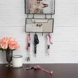 Pink Lanyard Keychain for Women Girls - 4 Pcs Set - 4 Cute Designs