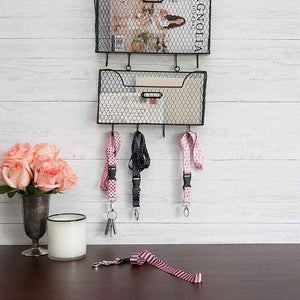 Load image into Gallery viewer, Pink Lanyard Keychain for Women Girls - 4 Pcs Set - 4 Cute Designs
