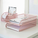 Load image into Gallery viewer, Riviera Stackable Pink Paper Tray - Set of 2 - Letter Size
