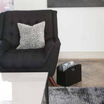 Load image into Gallery viewer, Quality Leather Magazine Holder Basket with Handles - Black
