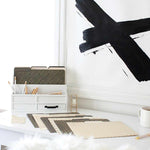 Load image into Gallery viewer, Decorative File Folders - 1/3 Cut Tabs - Letter Size - Set of 12 - 2 Each of 6 Cute Patterns with Gold Foil (Dark Gray and Cream)
