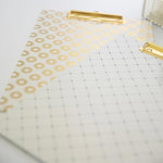 Load image into Gallery viewer, Set of 4 Decorative Clipboards with Light Cream Patterns

