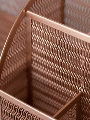 Load image into Gallery viewer, Fontvieille Unique Metal Rose Gold Desk Organizer with Drawer
