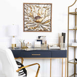Load image into Gallery viewer, Riviera 6 Piece Gold Desk Organizer Set
