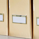 Load image into Gallery viewer, Foldable Magazine File Holder with Gold Label Holder - Set of 4 - Gold
