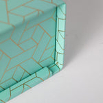 Load image into Gallery viewer, Foldable Magazine File Holder with Gold Label Holder - Set of 4 - Pink and Aqua
