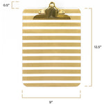 Load image into Gallery viewer, Decorative Clipboard - Set of 4 Gold Clipboards
