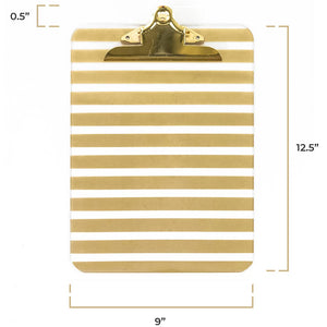 Decorative Clipboard - Set of 4 Gold Clipboards