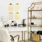 Load image into Gallery viewer, Decorative Clipboard - Set of 4 Gold Clipboards
