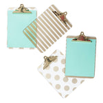 Load image into Gallery viewer, Decorative Clipboard - Set of 4 Gold Clipboards
