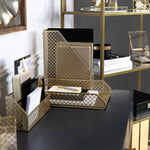 Load image into Gallery viewer, Riviera 6 Piece Gold Desk Organizer Set
