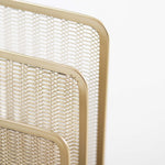 Load image into Gallery viewer, Fontvieille 5 Piece Gold Desk Organizer Set with Desktop Hanging File Organizer
