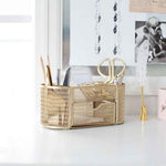 Load image into Gallery viewer, Fontvieille Gold Desk Organizer with Drawer
