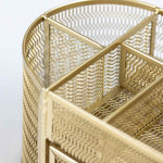 Load image into Gallery viewer, Fontvieille Gold Desk Organizer with Drawer
