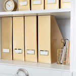 Load image into Gallery viewer, Foldable Magazine File Holder with Gold Label Holder - Set of 4 - Gold
