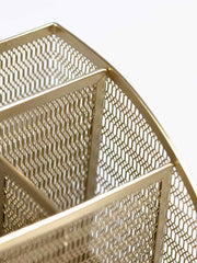 Load image into Gallery viewer, Fontvieille Unique Metal Gold Desk Organizer with Drawer
