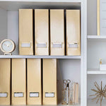 Load image into Gallery viewer, Foldable Magazine File Holder with Gold Label Holder - Set of 4 - Gold
