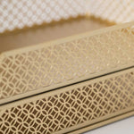 Load image into Gallery viewer, Riviera Stackable Gold Paper Tray - Set of 2 - Letter Size
