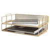 Fontvieille Stackable Gold Paper Tray - Set of 2 - Letter Size