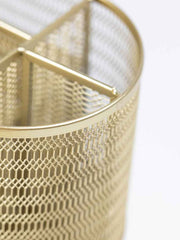 Load image into Gallery viewer, Fontvieille Gold Desk Organizer with Drawer
