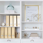 Load image into Gallery viewer, Foldable Magazine File Holder with Gold Label Holder - Set of 4 - Gold
