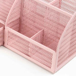 Load image into Gallery viewer, Fontvieille Unique Metal Desk Organizer with Drawer - Pink
