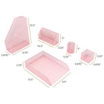Load image into Gallery viewer, Riviera 6 Piece Pink Desk Organizer Set
