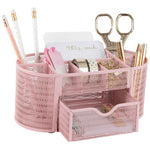 Load image into Gallery viewer, Fontvieille Pink Desk Organizer with Drawer
