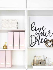 Load image into Gallery viewer, Foldable Magazine File Holder with Gold Label Holder - Set of 6 - Pink