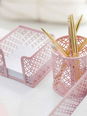 Load image into Gallery viewer, Riviera 6 Piece Pink Desk Organizer Set
