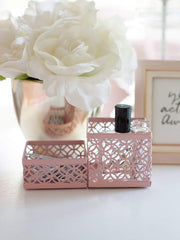 Load image into Gallery viewer, Riviera 6 Piece Pink Interlocking Desk Organizer Set
