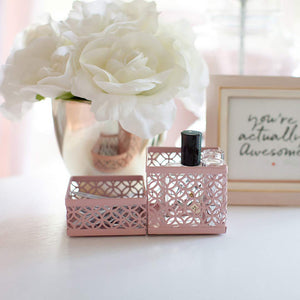 Load image into Gallery viewer, Riviera 6 Piece Pink Interlocking Desk Organizer Set
