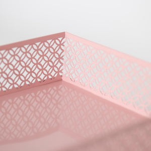 Riviera Stackable Pink Paper Tray - Set of 2 - Letter Size