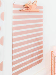 Load image into Gallery viewer, Decorative Set of 4 Rose Gold Clipboards
