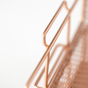 Load image into Gallery viewer, Fontvieille Stackable Rose Gold Paper Tray - Set of 2 - Letter Size
