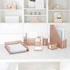 Riviera 6 Piece Rose Gold Desk Organizer Set