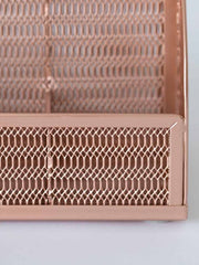Load image into Gallery viewer, Fontvieille Unique Metal Rose Gold Desk Organizer with Drawer
