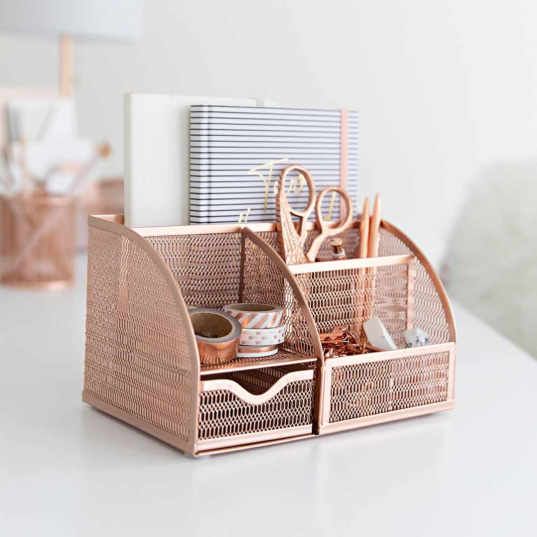 ROSE GOLD METAL 104 Pen and cardholder, For Office