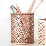Load image into Gallery viewer, Riviera 6 Piece Rose Gold Desk Organizer Set
