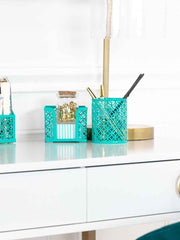 Load image into Gallery viewer, Riviera 6 Piece Dark Teal Desk Organizer Set
