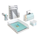 Load image into Gallery viewer, Riviera 6 Piece White Desk Organizer Set
