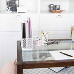 Load image into Gallery viewer, Riviera 6 Piece White Desk Organizer Set
