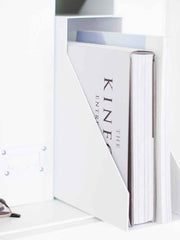 Load image into Gallery viewer, Foldable Magazine File Holder with Leather Label Holder - Set of 6 - White
