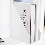 Load image into Gallery viewer, Foldable Magazine File Holder with Leather Label Holder - Set of 6 - White
