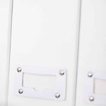 Load image into Gallery viewer, Foldable Magazine File Holder with Leather Label Holder - Set of 6 - White
